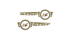 SET: Schriftzug Klebefolie für Simson Star SR4-2