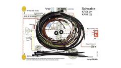 KWO Kabelbaum inkl. Schaltplan für Simson KR51/2E,...