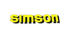 Schriftzug Tank SIMSON gelb S51