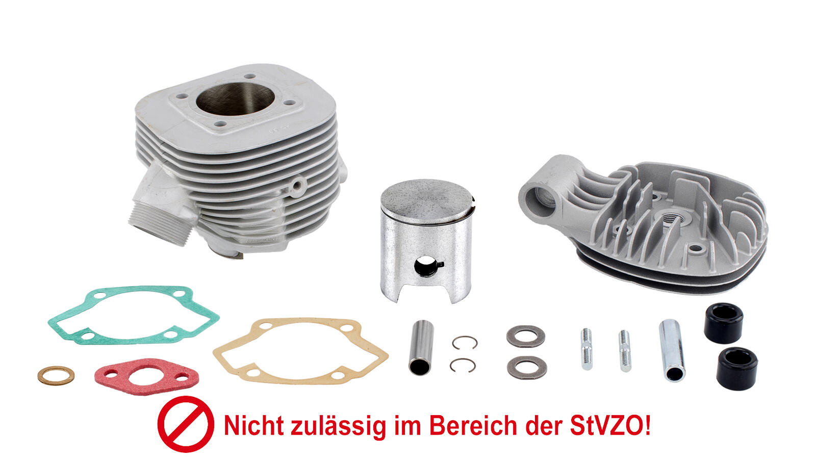 Zylinder + Kolben + Kopf 75ccm ZT75N Stage 2 für KR51/1, SR4-2,-4 **,  279,95 €